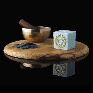 Chakra bleu plateau
