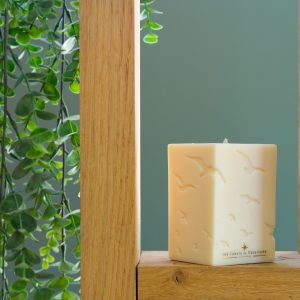 bougie artisanale étincelante décoration intérieure