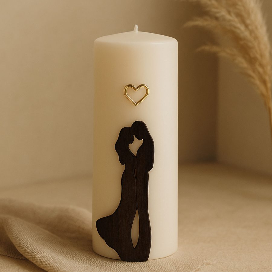 Bougie de mariage personnalisée